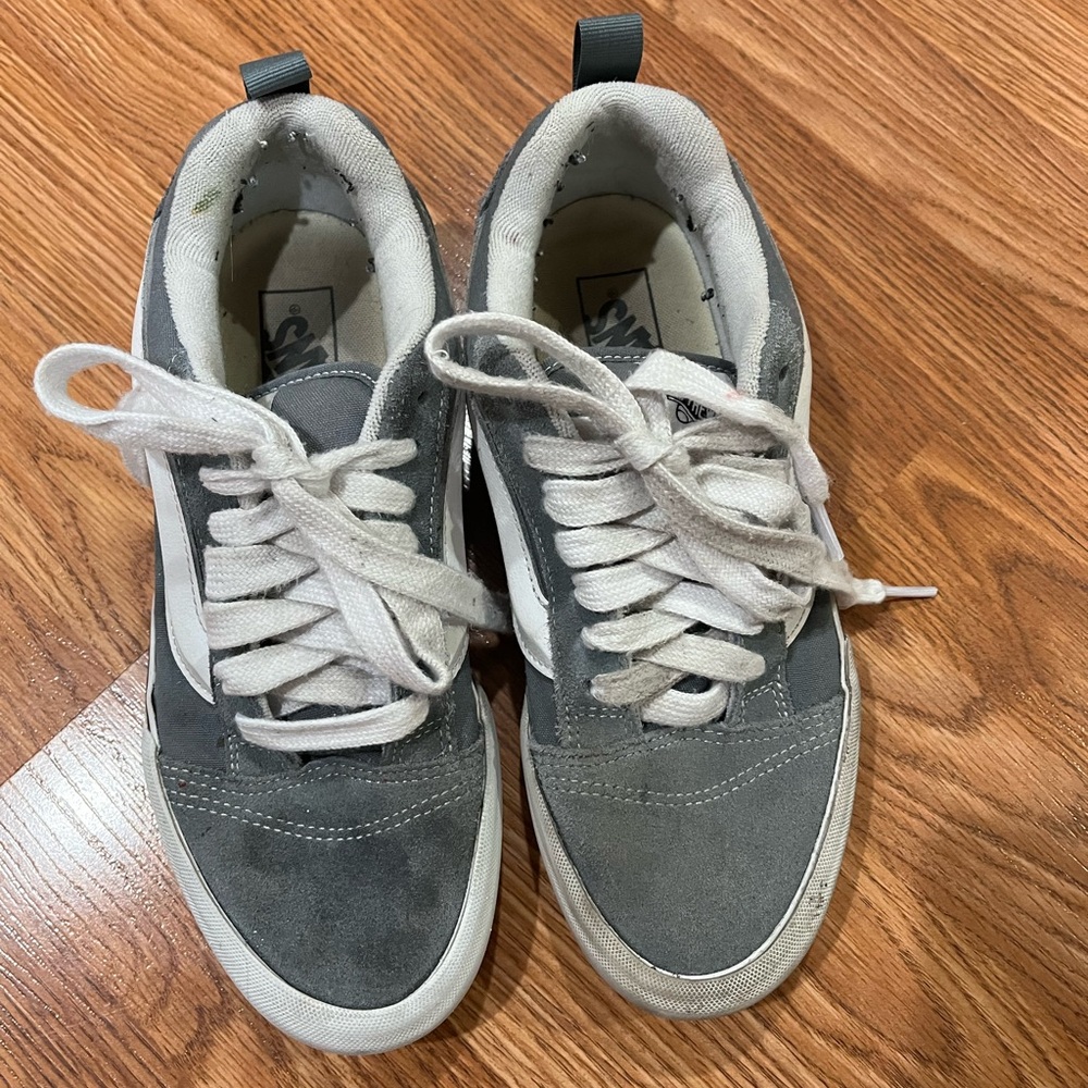 Vans Men's Gray and White Sneakers